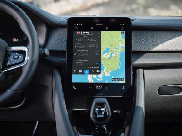 11.2-inch center display. (Courtesy of Polestar)