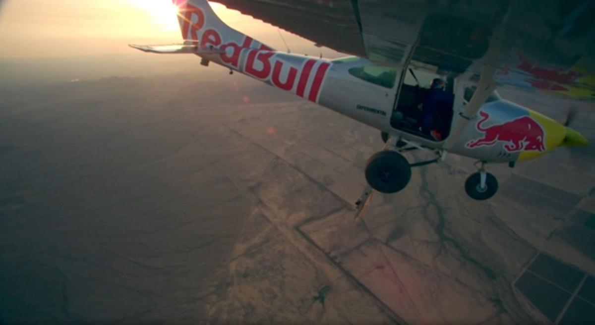 Plane Crashes in Red Bull Stunt, Pilot Parachutes to Safety