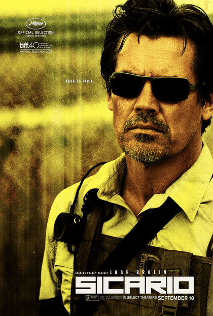 Movie poster for "Sicario"