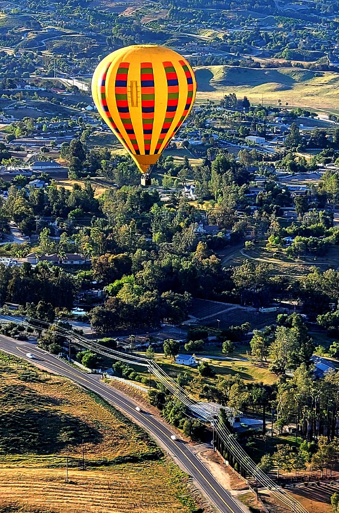 One of the best ways to see Temecula, California, is by hot-air balloon. (Photo courtesy of Jim Farber.)
