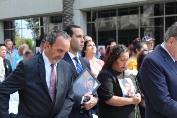 Victims and survivors of crime were honored during the 14th Annual Orange County Crime Victims Rally in Santa Ana, Calif., on April 25, 2022. (Brandon Drey/The Epoch Times)