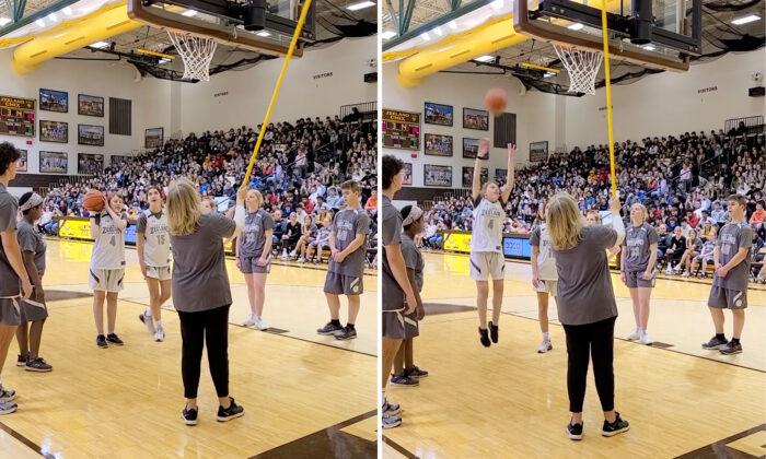 Blind Basketball Player Who Has a 4.0 GPA Wows a Crowd of 2,500 With Her Shot