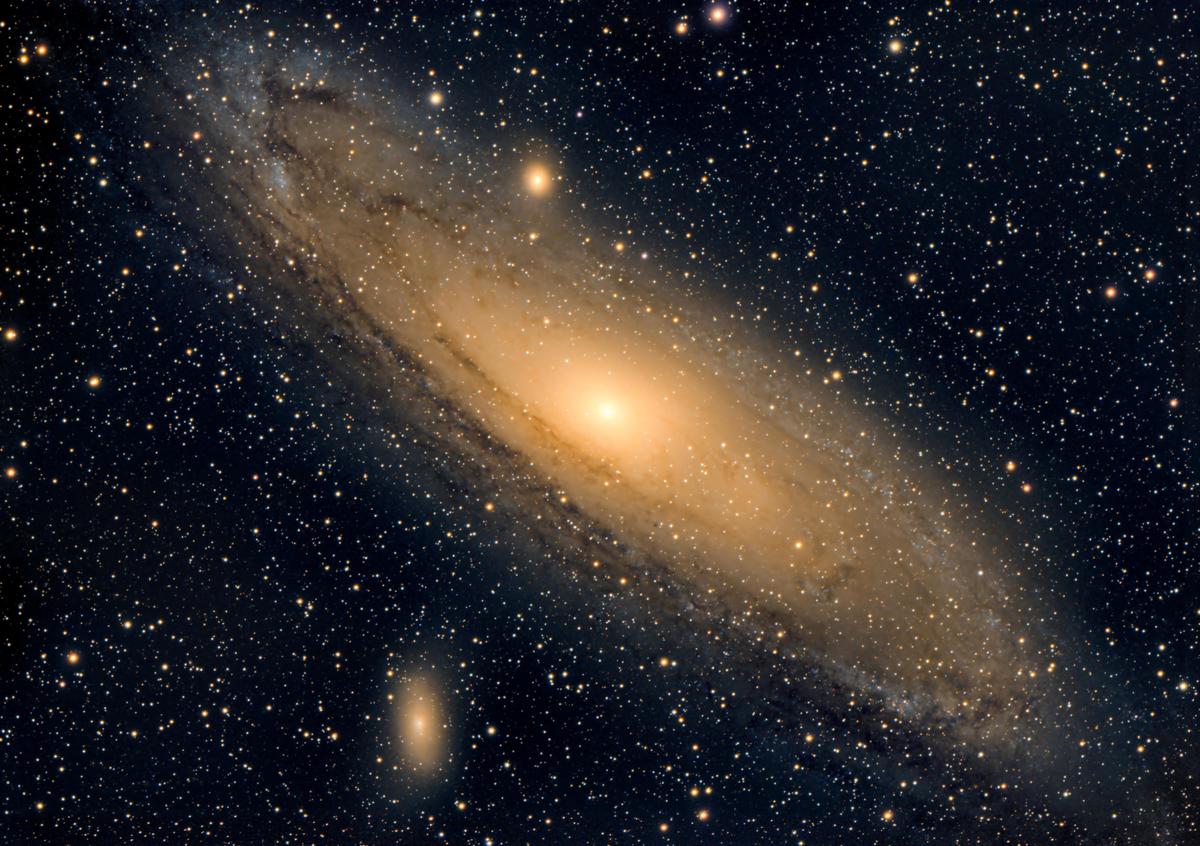 The Andromeda Galaxy seen from a different angle. (SWNS)