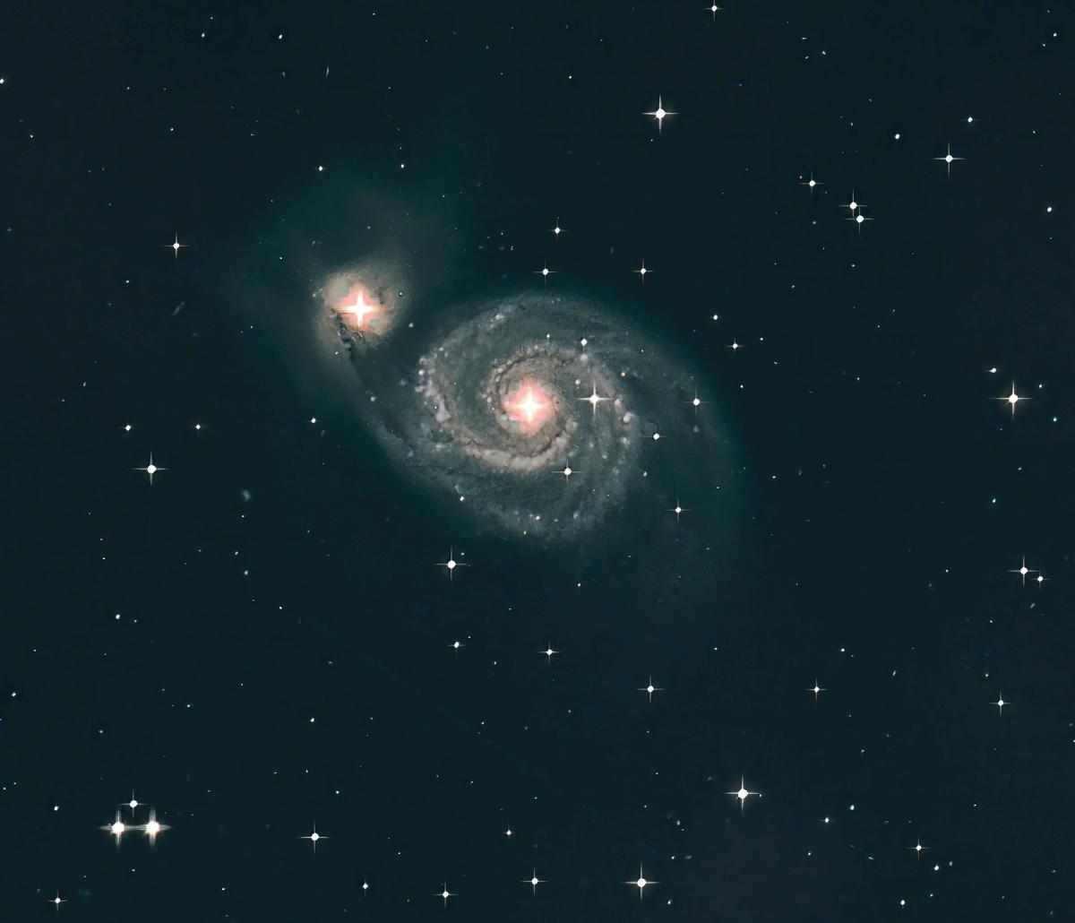 Whirlpool galaxy. (SWNS)