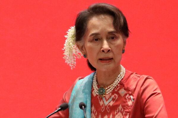 Burma's State Counsellor Aung San Suu Kyi attends Invest Burma in Naypyitaw, Burma, on Jan. 28, 2019. (Ann Wang/Reuters)