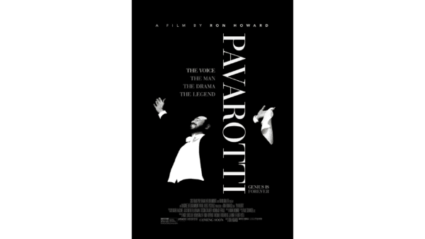 Promotional ad for "Pavarotti." (CBS Films)