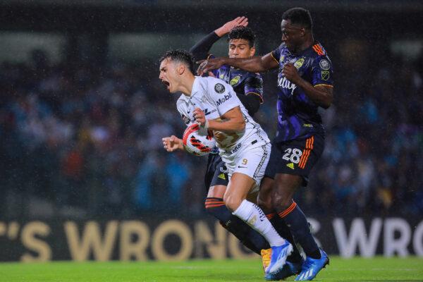 The final 1st leg match between Pumas UNAM and Seattle Sounders as part of the CONCACAF Champions League 2022 at Olimpico Universitario Stadium, in Mexico City, on April 27, 2022. (Manuel Velasquez/Getty Images)