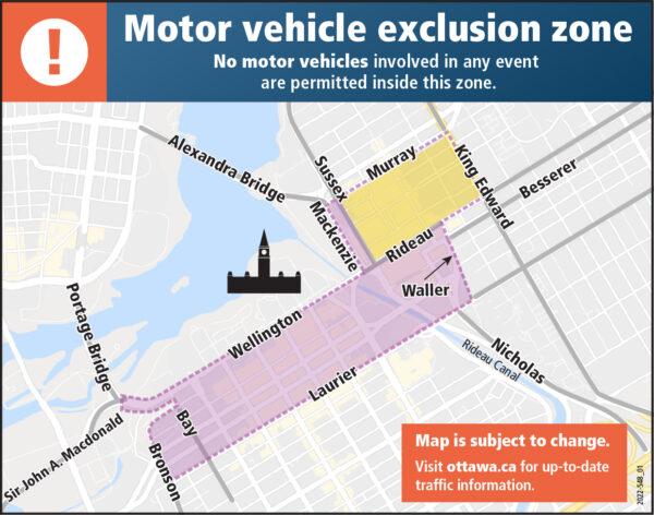 Exclusion zone established by the City of Ottawa. (City of Ottawa)