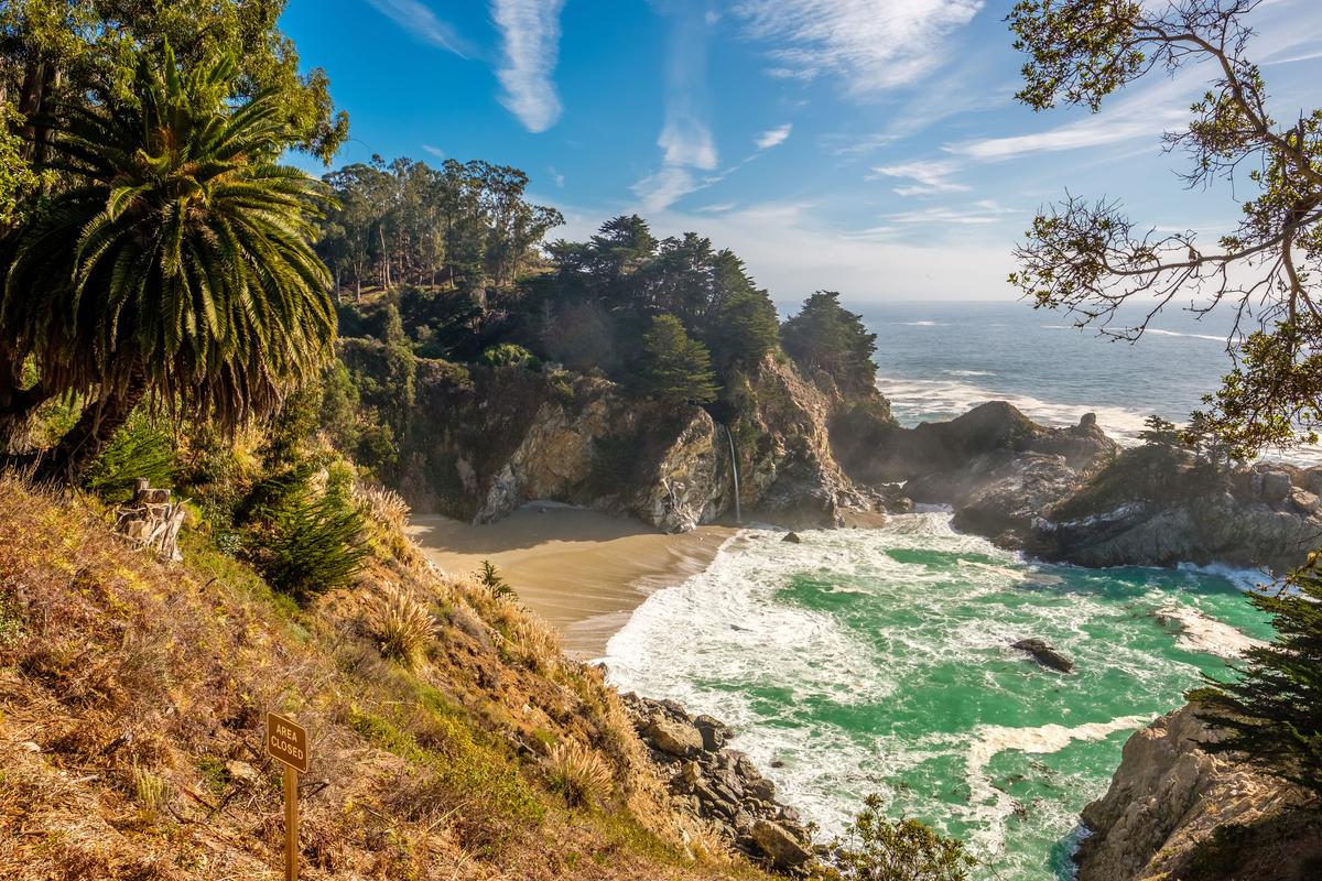 USA Pacific coast landscape, Julia Pfeiffer Burns State Park, California. (haveseen/Shutterstock)