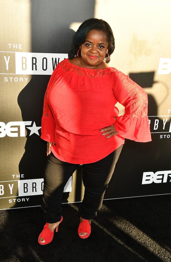 Shirlene "Ms. Juicy Baby" Pearson attends The "Bobby-Q" Atlanta Premiere Of "The Bobby Brown Story" at Atlanta Contemporary Arts Center in Atlanta, Ga., on Sept. 1, 2018. (Paras Griffin/Getty Images for BET)