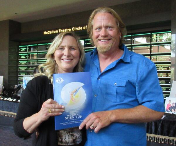 Misti and Kurt Stermer, at the April 29 matinee of Shen Yun in Palm Desert, Calif. (Linda Jiang/ The Epoch Times)