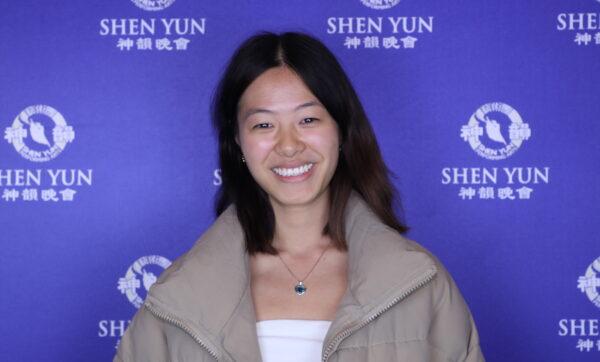 Alexandra Lim, a student at Monash University, saw Shen Yun Performing Arts at Ulumbarra Theatre in Bendigo, Australia, on May 1, 2022. (NTD)