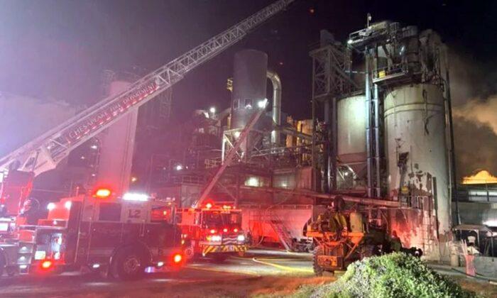 Firefighters Respond to Industrial Fire at Perdue Farms Food Processing Facility