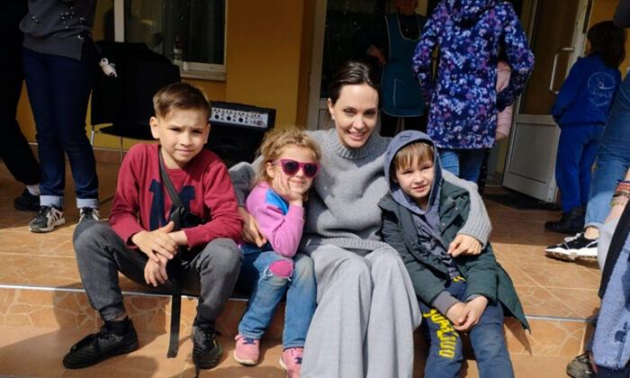 Angelina Jolie Makes Surprise Ukraine Visit, Meets Children
