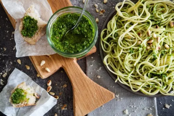 Garlic scape pesto (skarau / iStock / Getty Images Plus)