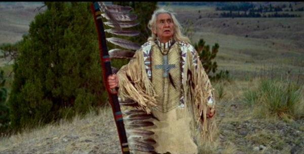 Chief Dan George as Old Lodge Skins in "Little Big Man." (National General Pictures)