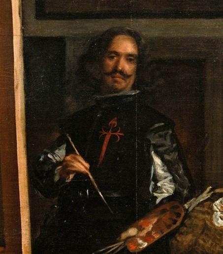 A detail from “Las Meninas” (“Maids of Honor”), 1656, by Diego Velázquez. Oil on canvas, 10.4 inches by 108.6 inches. Prado Museum, Madrid. (Public Domain)