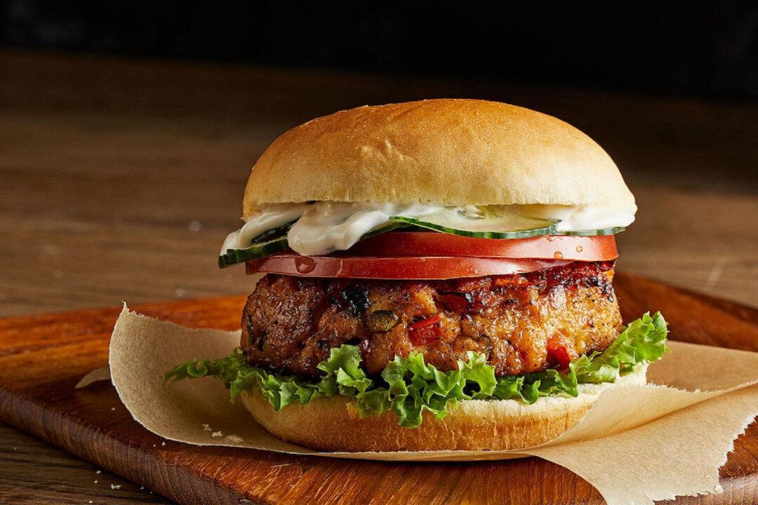 Cajun Salmon Burgers with Lime Mayonnaise