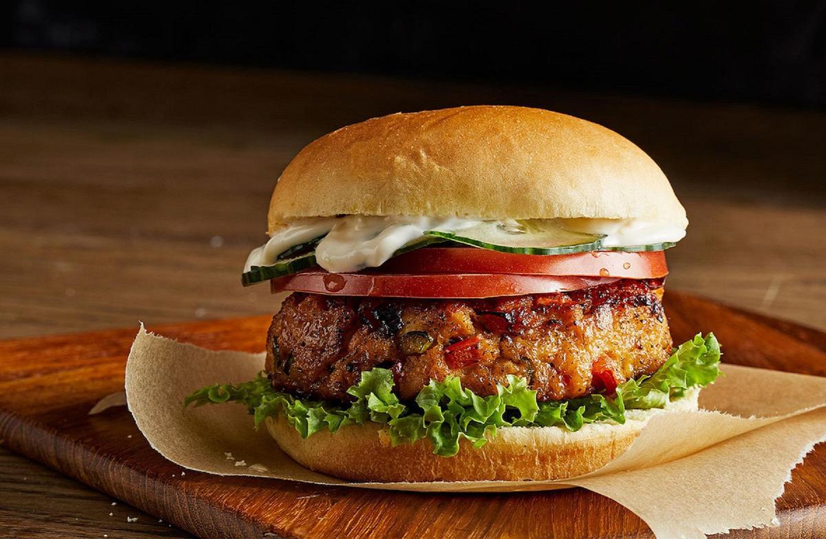 Cajun Salmon Burgers with Lime Mayonnaise