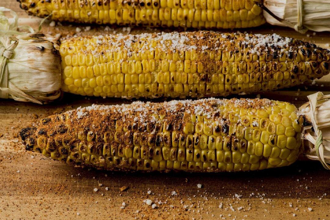 Grilled Corn with Cheesy Taco-Spiced Butter