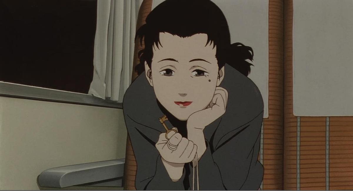 A reoccurring motif played throughout the film are moving forward, aging, and revival; the key, like time, is the symbol of Chiyoko's hope that keeps her on her path. (KlockWorx)