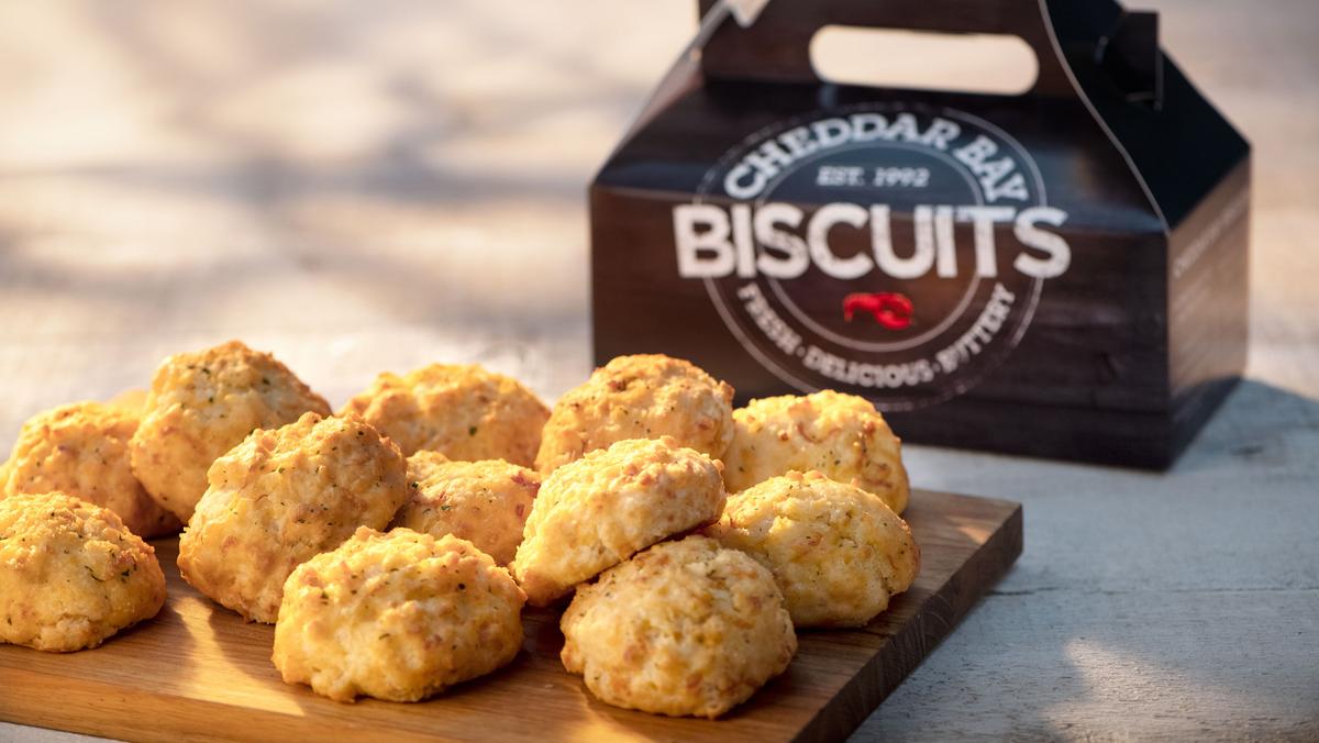 Red Lobster is known for its seafood and iconic Cheddar Bay Biscuits created with rich butter, garlic and herbs. Introduced in 1992, Cheddar Bay Biscuits instantly became a favorite of guests. (Red Lobster/TNS)