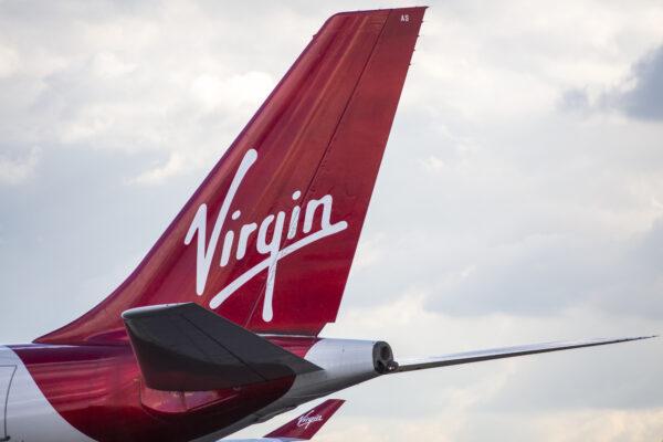 A Virgin Airways aircraft at Heathrow Airport in London, England, on Oct. 11, 2016. (Jack Taylor/Getty Images)