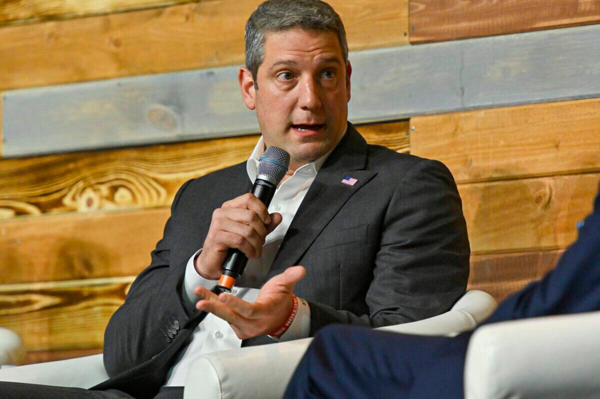 Rep. Tim Ryan (D-Ohio) speaks during an event at the Duke Energy Convention Center in Cincinnati, Ohio, on Oct. 13, 2019. (Duane Prokop/Getty Images for Wellness Your Way Festival)