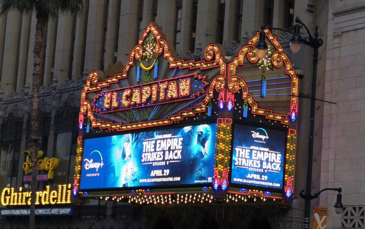  The El Capitan theater in Hollywood, Calif. (Tiffany Brannan/The Epoch Times)