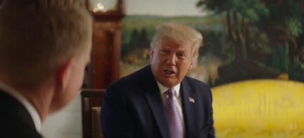 Joe Knopp interviews Donald Trump in “The Trump I Know.” (Wolf Rock Pictures)