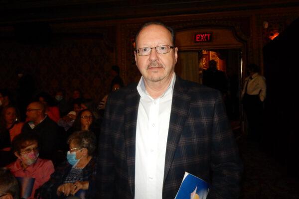 Ron Ragucci attended the Shen Yun performance at the Providence Performing Arts Center in Providence, R.I., on May 7, 2022. (Weiyong Zhu/The Epoch Times)
