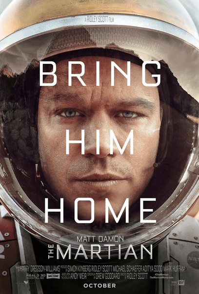 Move poster for "The Martian."