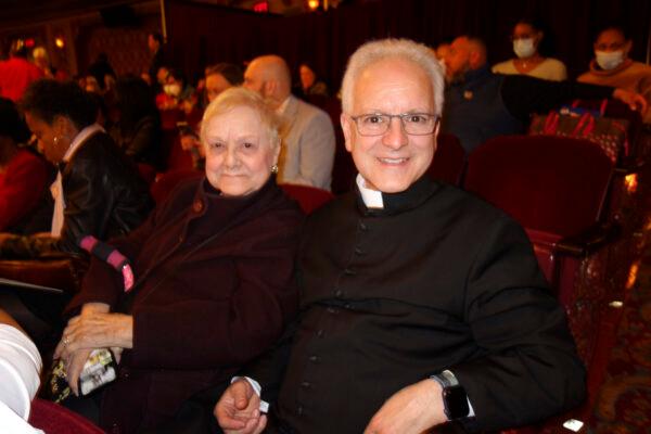 Father Jay Finelli attended Shen Yun Performing Arts at the Providence Performing Arts Center in Providence, Rhode Island, on May 8, 2022. (Lily Yu/The Epoch Times)