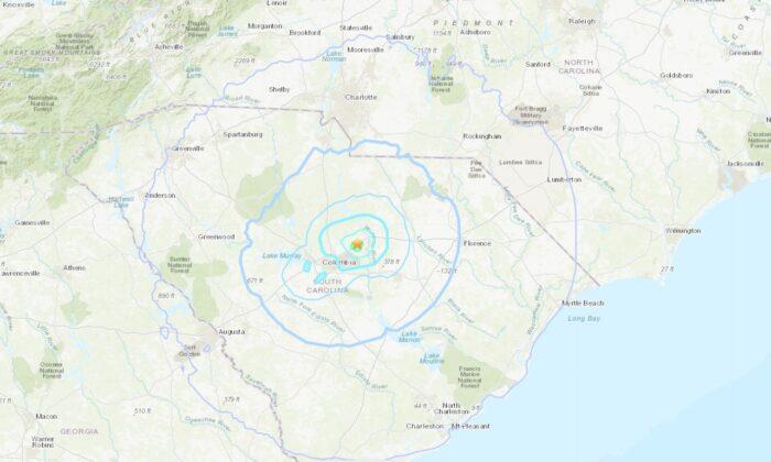 Preliminary 3.3 Magnitude Quake Jolts South Carolina