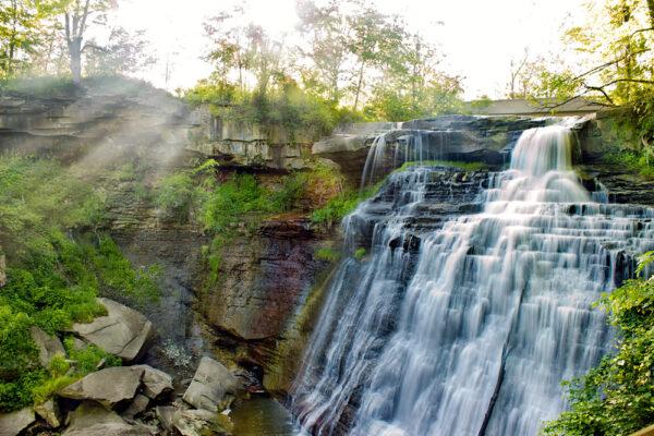 Brandywine Falls in Cuyahoga Valley National Park in Ohio. (Ashley Marie Best/Shutterstock)