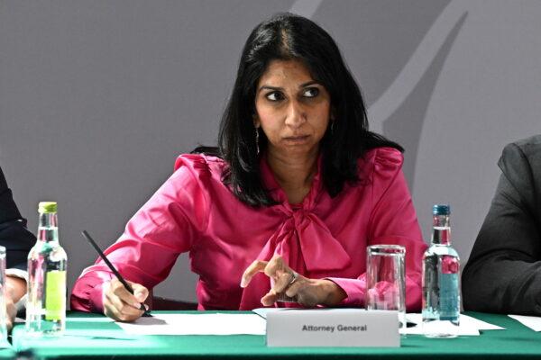 Home Secretary Suella Braverman has the power to take over from the College of Policing the power to dictate how NCHIs are recorded. (Oli Scarff/PA)