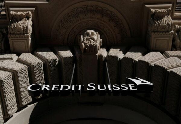 The logo of Swiss bank Credit Suisse is seen at its headquarters in Zurich, on Oct. 1, 2019. (Arnd Wiegmann/Reuters)