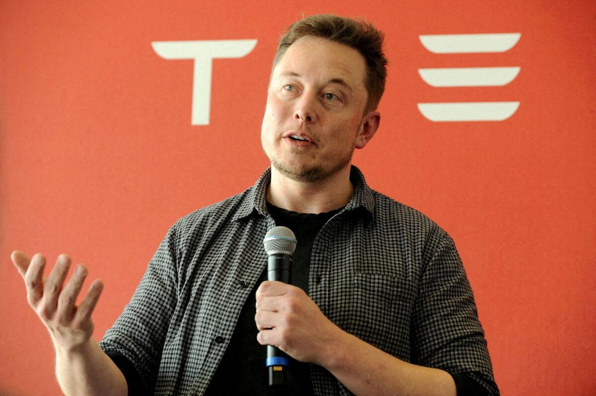 Founder and CEO of Tesla Motors Elon Musk speaks during a media tour of the Tesla Gigafactory, which will produce batteries for the electric carmaker, in Sparks, Nev., on July 26, 2016. (James Glover II/Reuters)