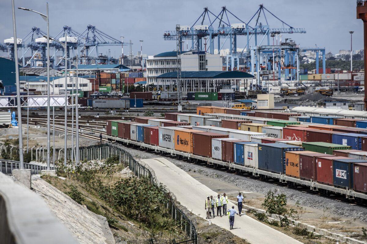 Beijing's Belt and Road Initiative aims to revive and extend trading routes connecting China with Central Asia, the Middle East, Africa, and Europe via networks of upgraded or new railways. Photo of Mombasa port in Kenya on Sept. 1, 2018.  (Luis Tato/Bloomberg via Getty Images)