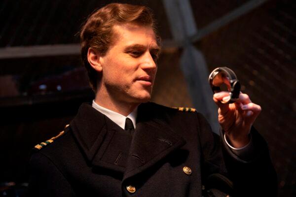 Johnny Flynn as Ian Fleming in "Operation Mincemeat." (Giles Keyte/Netflix)