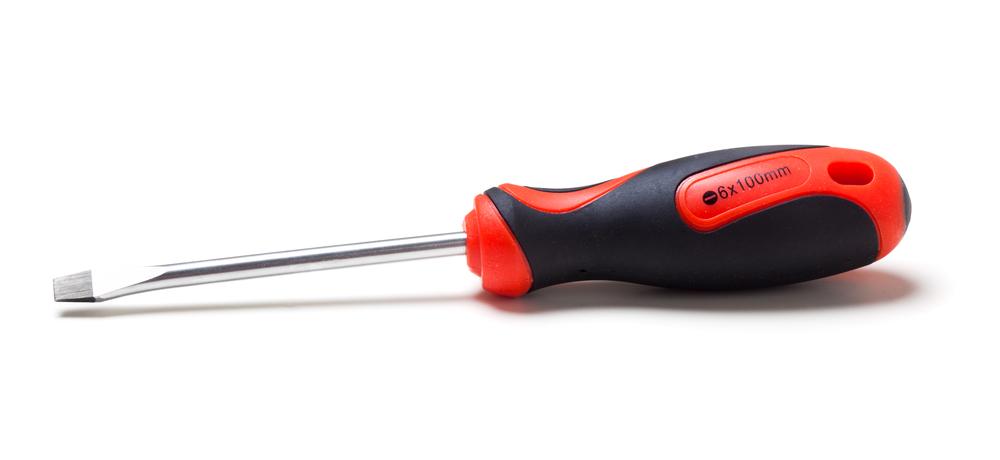 Slotted screwdriver. (MichaelJayBerlin/Shutterstock)