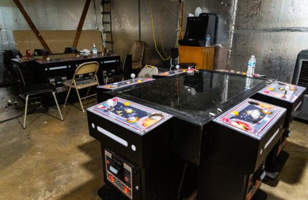 Illegal gambling machines captured by the Westminster Police Department in Westminster, Calif., on May 10, 2022. (John Fredricks/The Epoch Times)