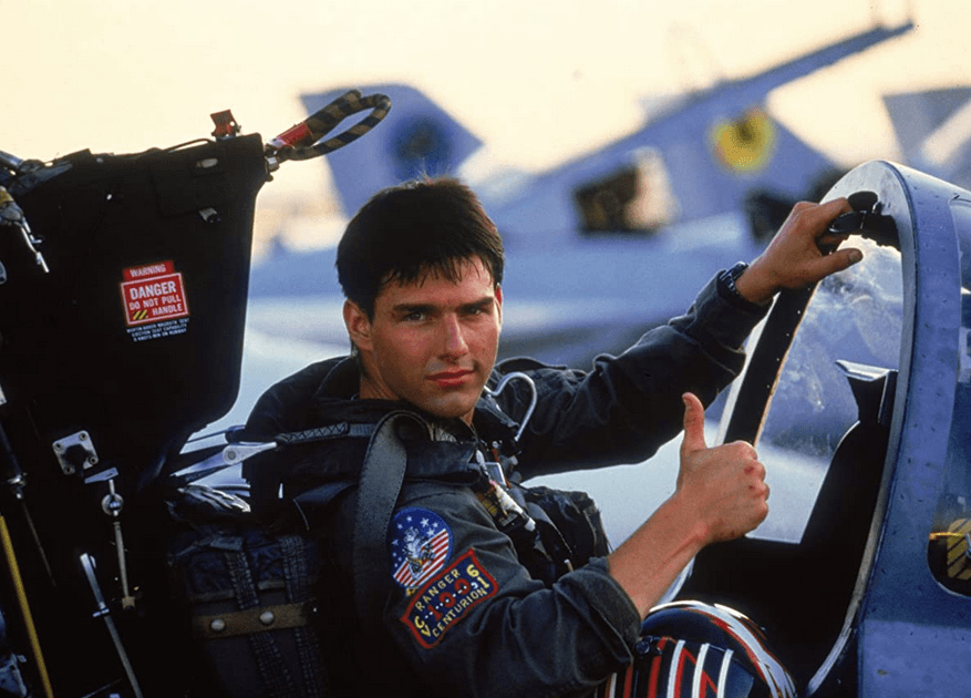 Lt. Pete "Maverick" Mitchell (Tom Cruise) in the cockpit of his F-14 Tomcat in "Top Gun: Maverick." (Paramount Pictures)