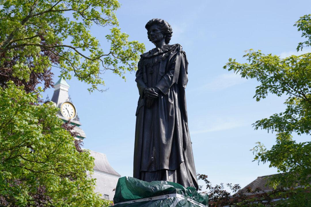 Margaret Thatcher Statue Egged and Booed Within Hours of Installation in Hometown