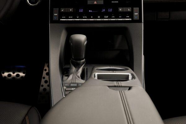Center console with gear selector. (Courtesy of Toyota)