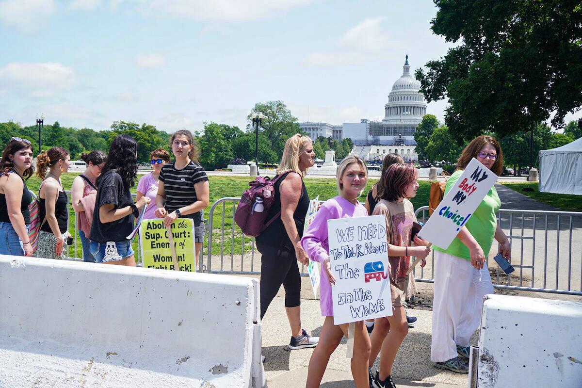 Pro-Abortion Protesters at Supreme Court Chant '[Expletive] Them Kids'