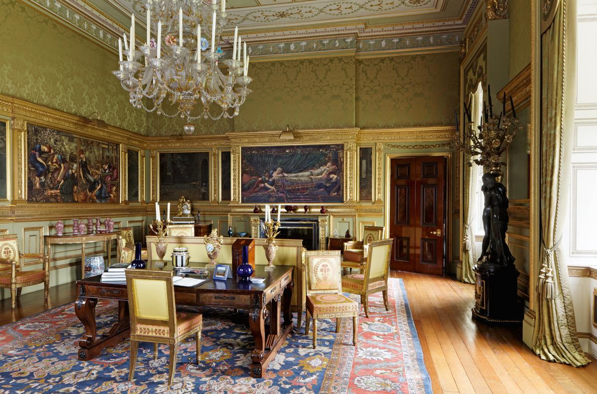Alidad's projects include the renovation and restoration of prestigious historic houses, such as restoration of The Saloon at Buscot Park in Oxfordshire, England, an 18th-century room. (Courtesy of Alidad)