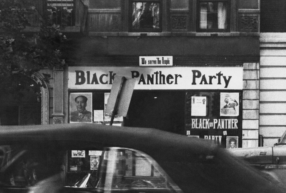 The headquarters of the African-American revolutionary organization, the Black Panther Party, in Harlem, New York City, circa 1970. In the window on the left is a portrait of Chinese communist leader Mao Zedong. (Frederic Lewis/Archive Photos/Getty Images)