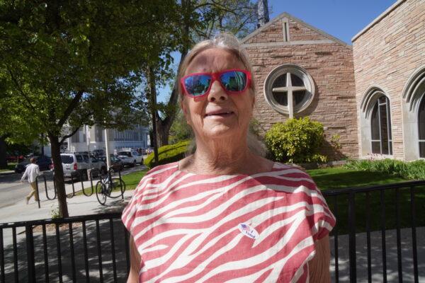 Ann Carson, a Republican from Boise, voted for Janice McGeachin (R) for governor in Idaho's primary. (Allan Stein/The Epoch Times)