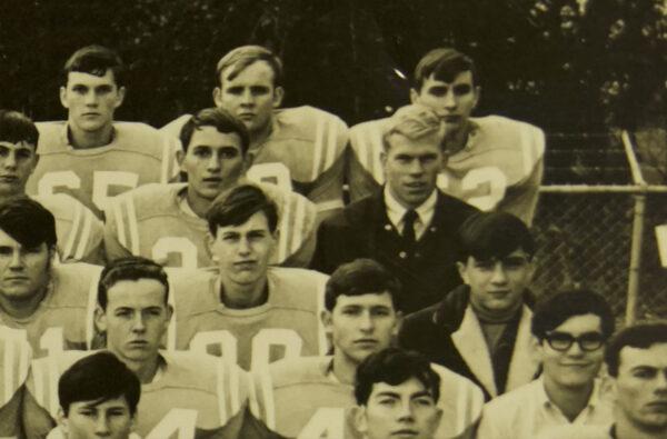 Ken Sparks (R) coaching one of his first football teams in “Sparks: The Ken Sparks Story.” (Native Wind Media)